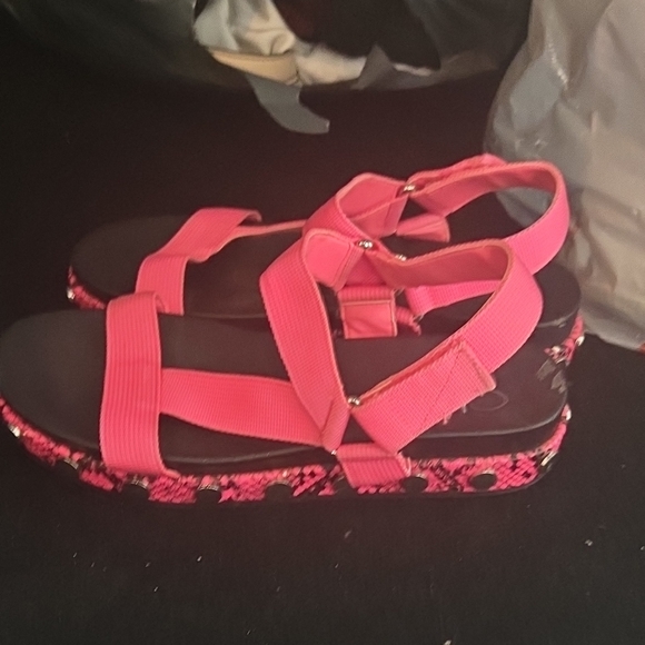 Jessica Simpson Pink Strappy Sandals - Picture 1 of 4